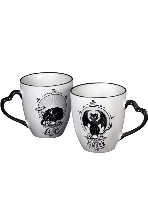 Flash Sale Set Of 2 Saint & Sinner Mug Indoor Decorations