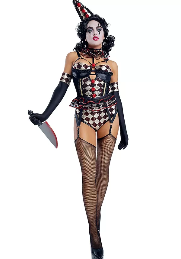 Clearance Sexy Killer Clown Costume For Women Women'S Costumes