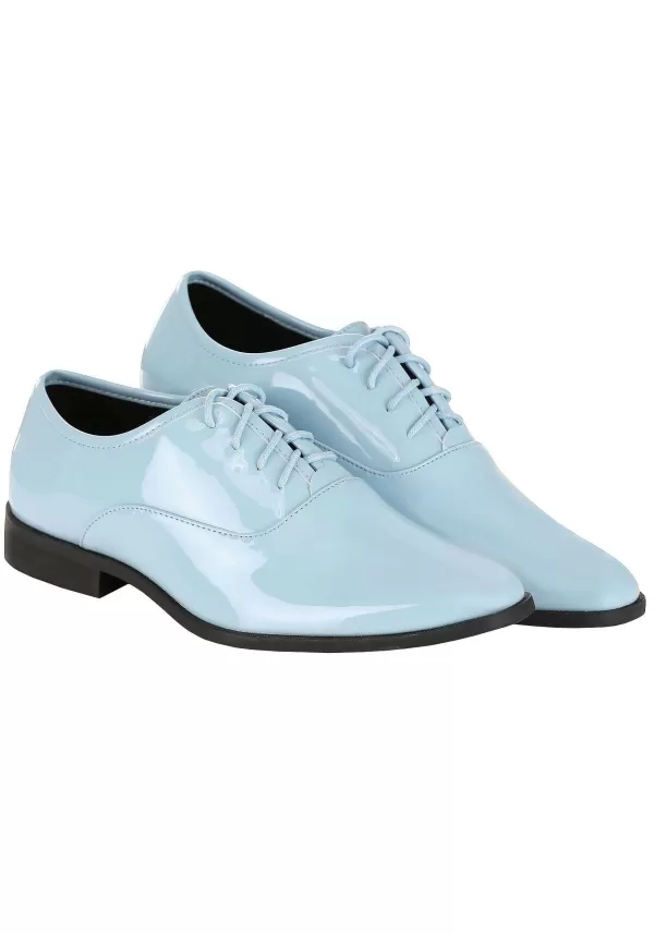 Outlet Shiny Powder Blue Tuxedo Shoes For Men Boots/Shoes