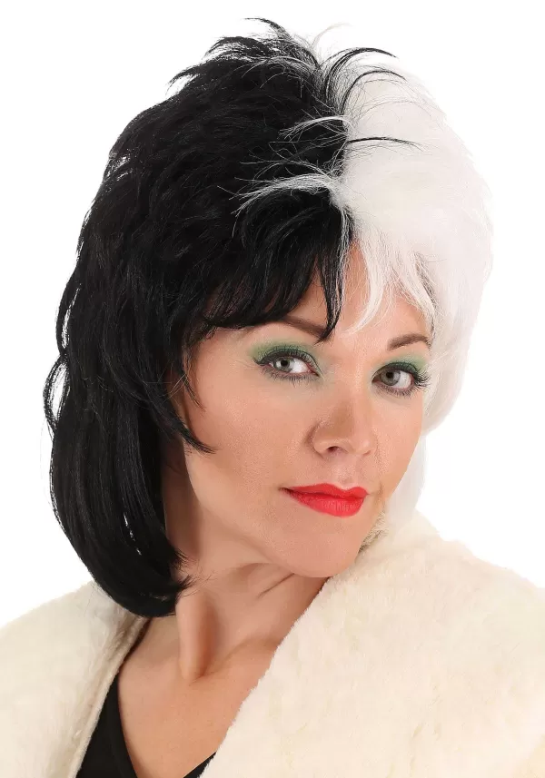 Discount Short Cruella De Vil Wig From Disney'S 101 Dalmatians Wigs