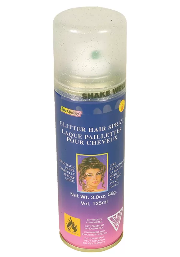 New Silver Glitter Hair Spray Makeup