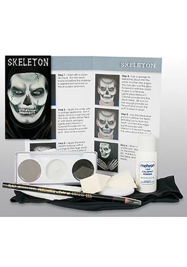 Discount Skeleton Makeup Character Kit Makeup