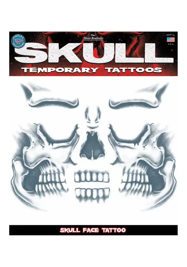 Sale Skull Face Temporary Tattoo Makeup