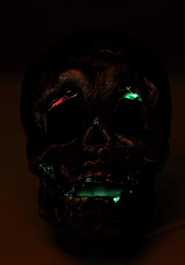 Outlet Skull With Color Changing Led Lights Decoration Indoor Decorations