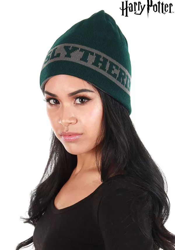 Clearance Slytherin Reversible Warm Knit Beanie Hats