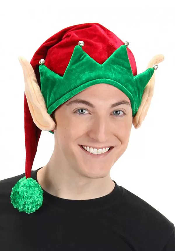 Discount Soft Elf Hat With Ears For Adults Hats