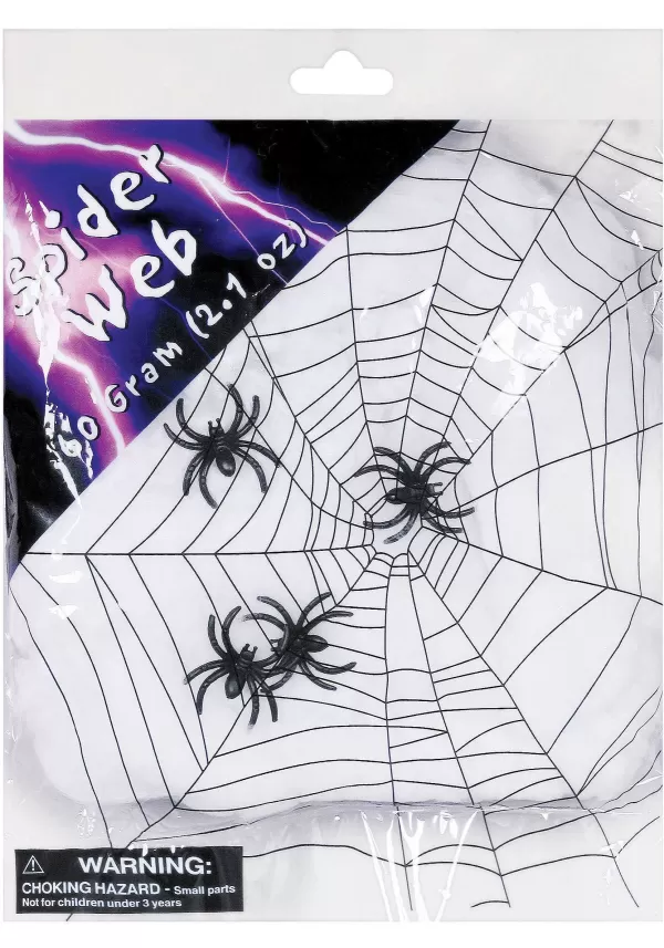 Sale Spider Web With Spiders Halloween Decoration Halloween Props