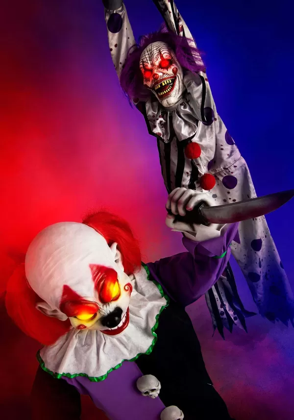 Sale Spine Shivering Shaking Clown Halloween Decoration Animatronics