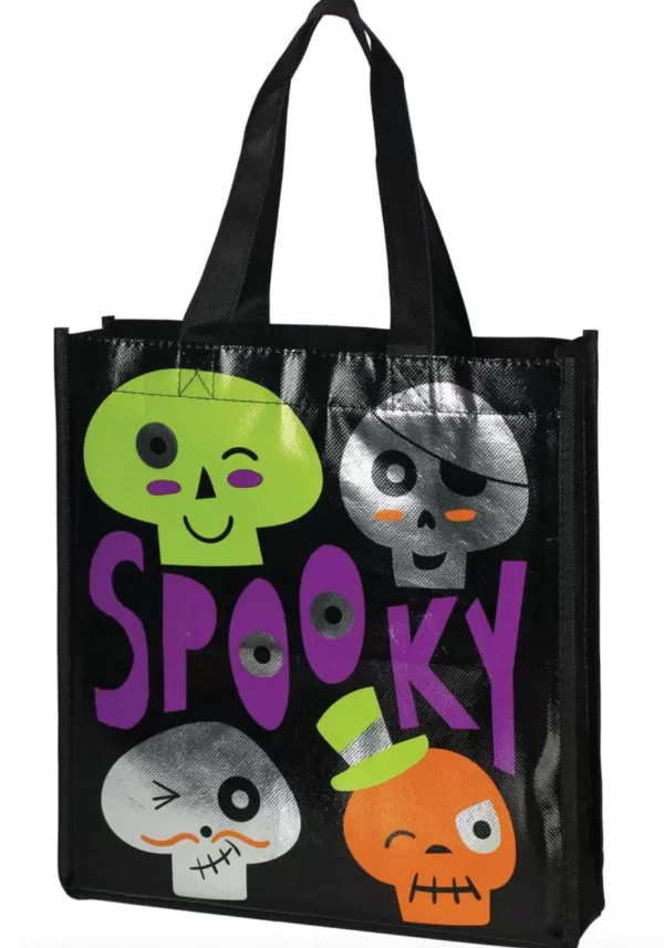 Flash Sale Spooky Skeleton Treat Bag Trick Or Treat Bags / Pails