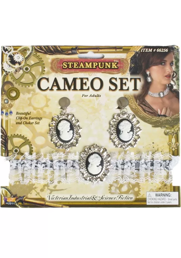 Best Steampunk Cameo Set Costume Jewelry