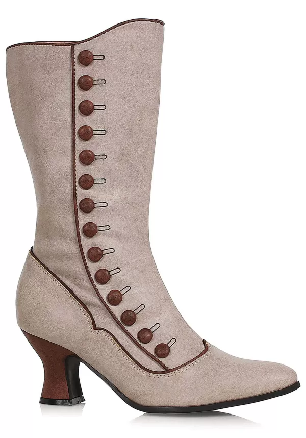 Best Sale Tan Victorian Spat Boot For Women Boots/Shoes