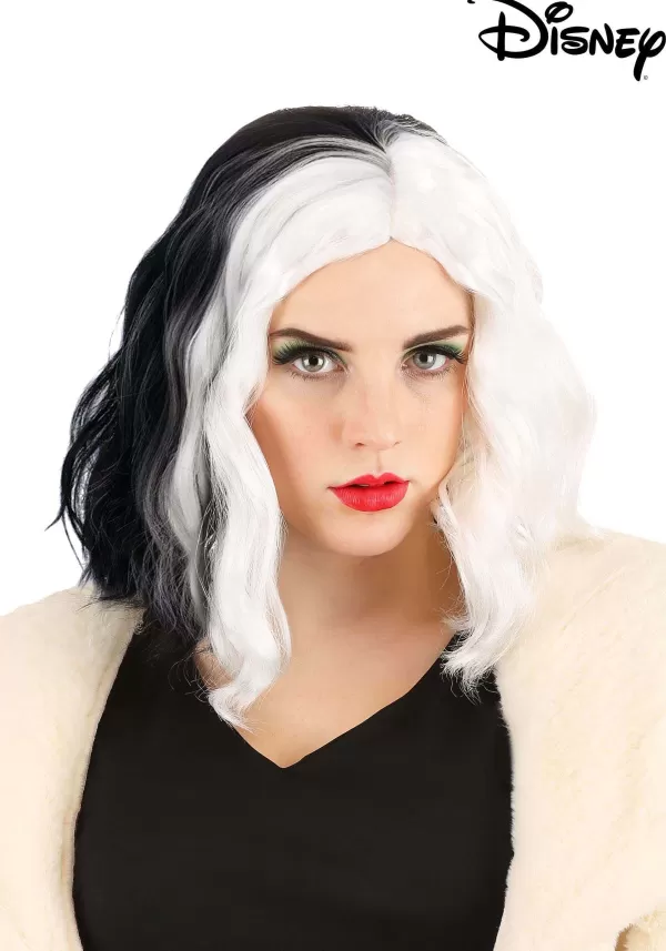 New Trendy Cruella De Vil Wig For Women From Disney'S 101 Dalmatians Wigs
