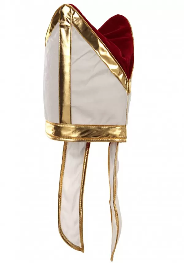 Online White Pope Plush Costume Hat Hats