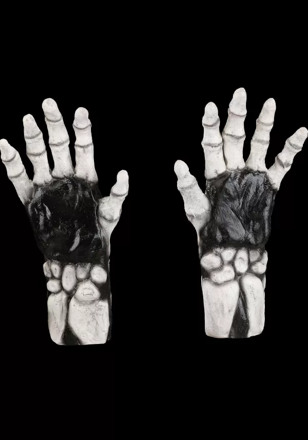 Online White Skeleton Claw Gloves For Adults Gloves