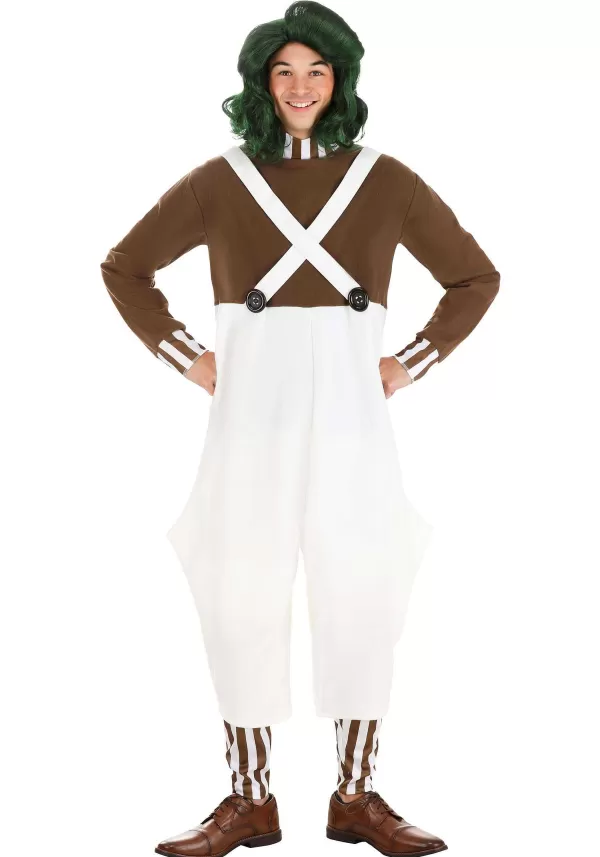 Cheap Willy Wonka Oompa Loompa Costume For Adults Men'S Costumes