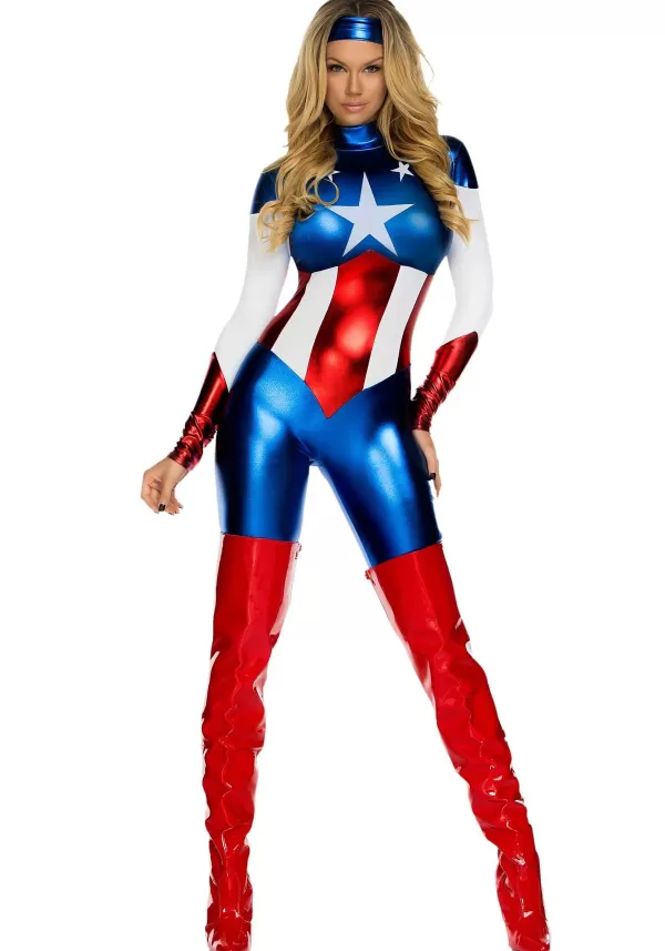 Cheap Women'S American Beauty Superhero Costume Sexy Costumes