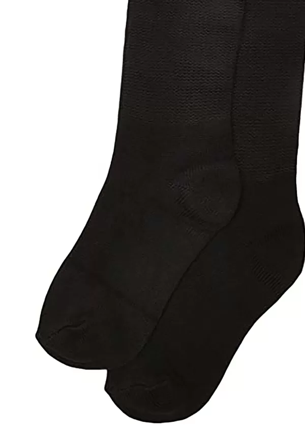 Discount Women'S Athletic Black Thigh High Socks With Orange Stripes Halloween Clothes