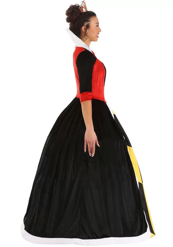 Cheap Women'S Deluxe Disney Queen Of Hearts Costume Dress Women'S Costumes