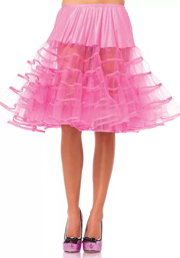 Cheap Women'S Knee Length Pink Petticoat Petticoats