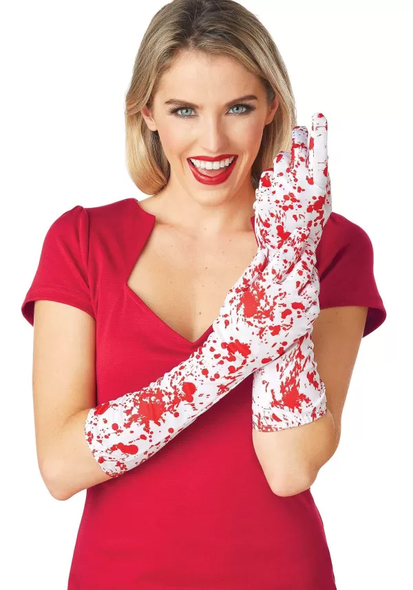 Online Women'S Long Bloody Costume Gloves Gloves