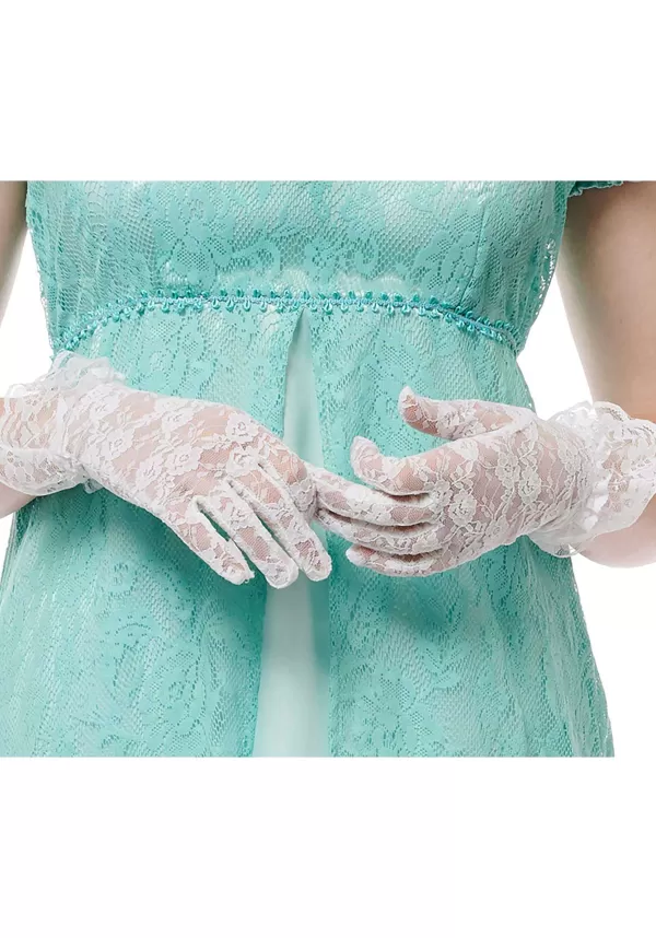 Store Women'S White Lace Costume Gloves Gloves